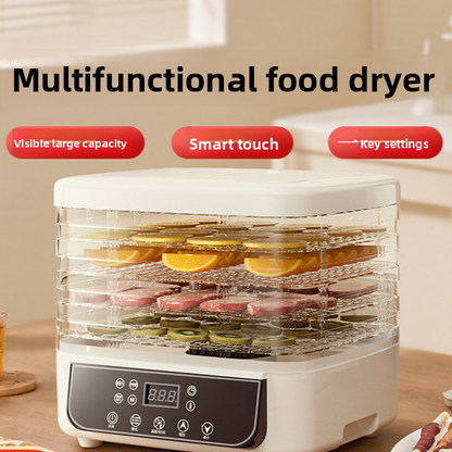 Magic Mill Food Dehydrator Machine | 5 Stackable Stainless Steel Trays, 48H Digital Adjustable Timer & Temperature Control Upto 167� Electric Dryer & Preserver for Jerky, Fruit, Dog Treats & Much More