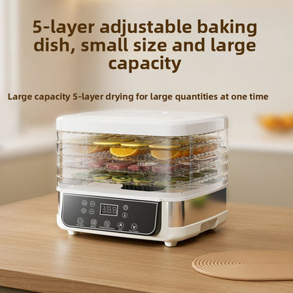 Magic Mill Food Dehydrator Machine | 5 Stackable Stainless Steel Trays, 48H Digital Adjustable Timer & Temperature Control Upto 167� Electric Dryer & Preserver for Jerky, Fruit, Dog Treats & Much More