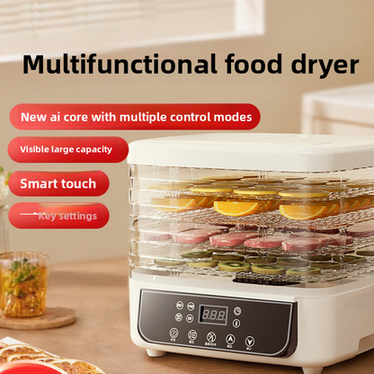 Magic Mill Food Dehydrator Machine | 5 Stackable Stainless Steel Trays, 48H Digital Adjustable Timer & Temperature Control Upto 167� Electric Dryer & Preserver for Jerky, Fruit, Dog Treats & Much More