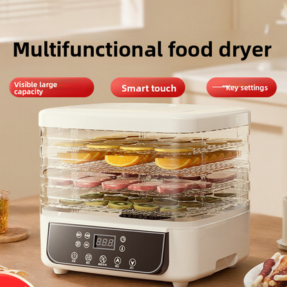 Magic Mill Food Dehydrator Machine | 5 Stackable Stainless Steel Trays, 48H Digital Adjustable Timer & Temperature Control Upto 167� Electric Dryer & Preserver for Jerky, Fruit, Dog Treats & Much More