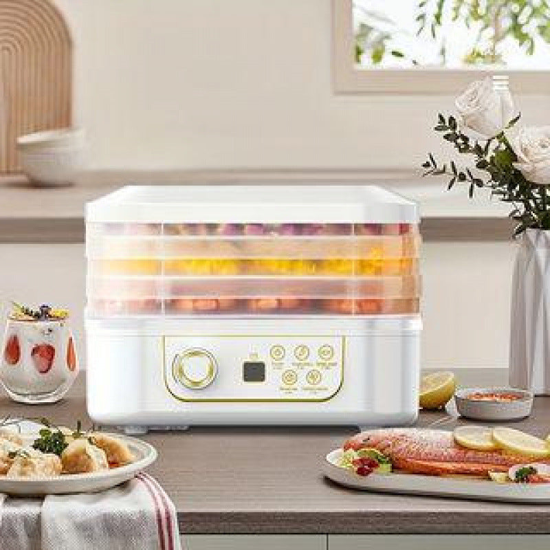 Magic Mill Food Dehydrator Machine | 5 Stackable Stainless Steel Trays, 48H Digital Adjustable Timer & Temperature Control Upto 167� Electric Dryer & Preserver for Jerky, Fruit, Dog Treats & Much More