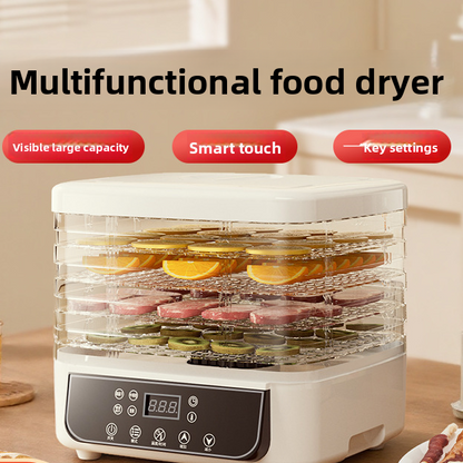Magic Mill Food Dehydrator Machine | 5 Stackable Stainless Steel Trays, 48H Digital Adjustable Timer & Temperature Control Upto 167� Electric Dryer & Preserver for Jerky, Fruit, Dog Treats & Much More