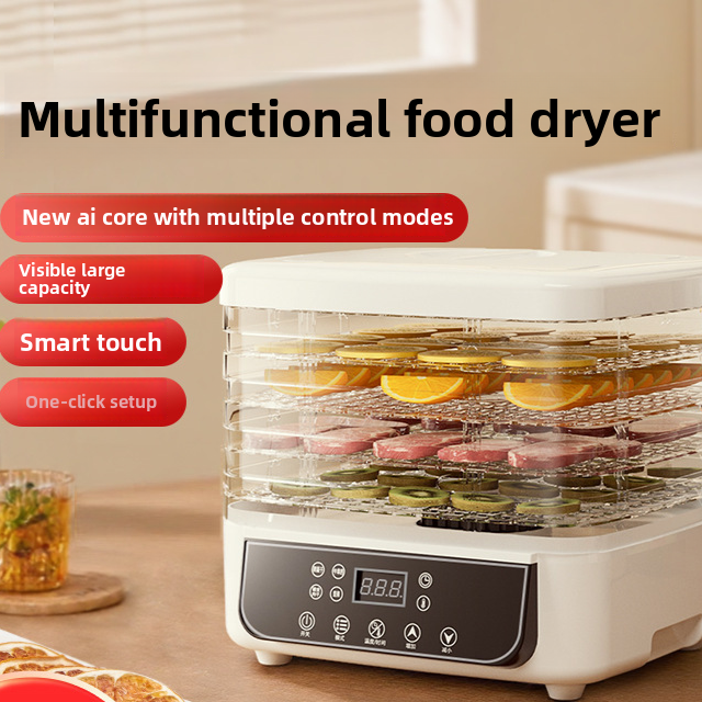 Magic Mill Food Dehydrator Machine | 5 Stackable Stainless Steel Trays, 48H Digital Adjustable Timer & Temperature Control Upto 167� Electric Dryer & Preserver for Jerky, Fruit, Dog Treats & Much More